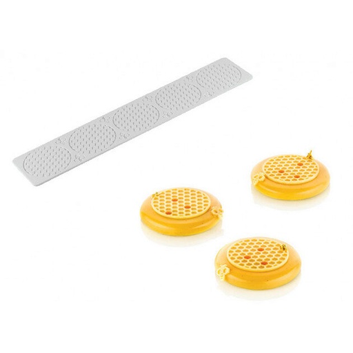 [70408635] SILIKOMART ALVEOLE 3 TAPIS SILICONE MAT 5X75MM3ML- **NID ABEILLE** -50° À 250°