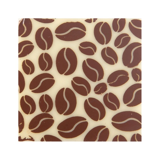 [08034258] +2034040 PLAQUETTE MOTIF GRAIN DE CAFÉ  3 X 3 CM 220PCES ***S/CDE***