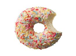 [02060334] DAUPHINE 2104788 WITTE DONUT KLEURSPRINKLES MEERKLEURIGE VERMICELLI 48 X 56GR