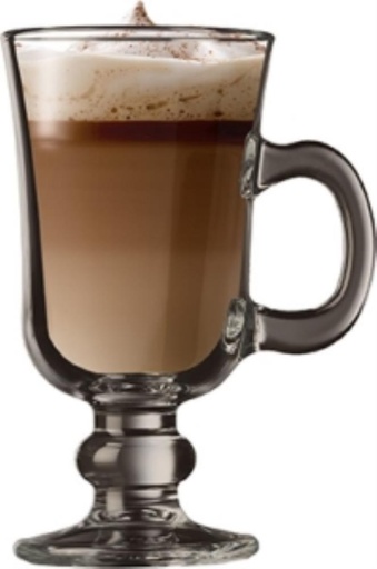 [62250724] PASABAHCE BILL IRISH-HOT DRINK GLASS 22.5CL D7.6XH14.6CM