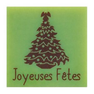 [08057603] 070489 PCB SQUARES CB A CHRISTMAS AIR 8 DESIGNS 3 CM120PCES ***S/CD***