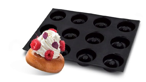 [70408446] FP-01476 FLEXIPAN® ORIGINE SAVARIN ROND 60X40CM 24EMP Ø7CM H2,3CM VOL 65ML