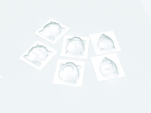 [08057462] 087190 PCB MOLDS LITTLE MONSTERS FOR 6 PIECES 3DESIGNS 12PCES ***ON ORDER***