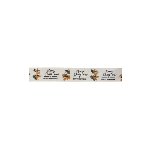 [62230160] RUBAN MERRY CHRISTMAS & HAPPY NEW YEAR 25MMX20M