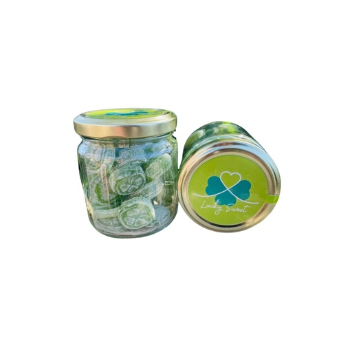 [14100637] LUCKY SWEET APPLE CANDY 130GR JAR