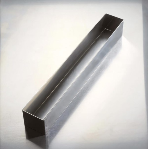 [08056217] 009922 PCB MOULE INOX BÛCHE CARRÉE 50X7 - H. 7 CM1PCE ***S/CD***