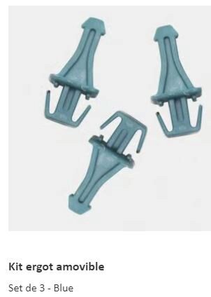 [57658633] BRABANTIA CLIP - SET 3 ERGOTS BLEUS AMOVIBLES