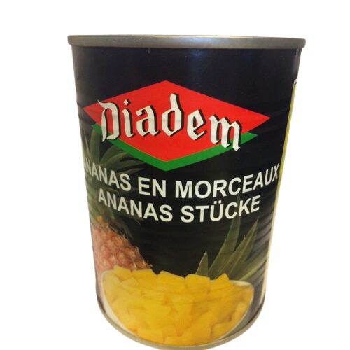[05100622] ANANASSTUKJES TIDBITS DIADEM 12 X 565GR = DOOS