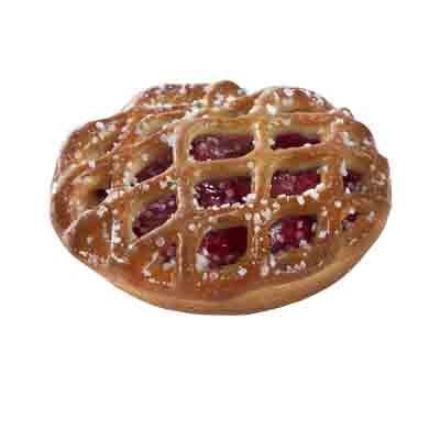 [02041023] ❄️PRUVE 63 CHERRY LATTICE TART 11CM 40 PCES
