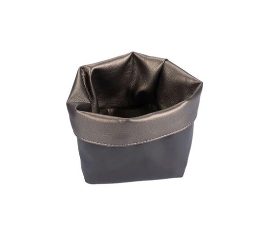 [57661403] PAVELINNI CORBEILLE 14X14CM METALIK GUNMETAL/ANTHRACITE 1011/0007