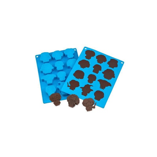 [08075277] MOULE SILICONE TETES PERSONNAGES HARRY POTTER 12 CAVITES