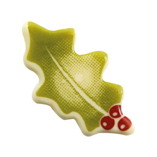 [08030163] 2013735 FEUILLE D HOUX VERTE  BLANC 120PCES ***S/CDE***