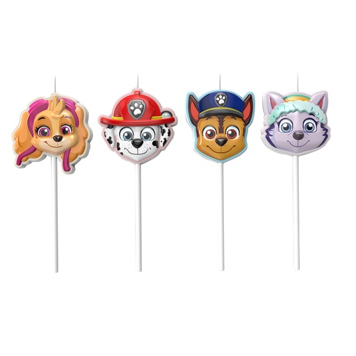 [08041968] PAW PATROL BIRTHDAY CANDLES 4PCS