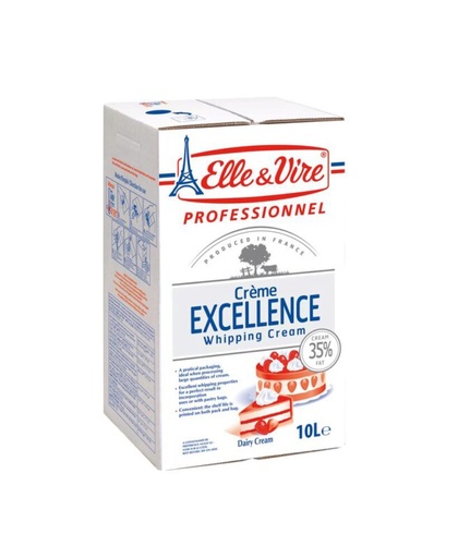 [06020406] ELLE & VIRE CREAM UHT 35% - 10L 0030198 = LITER