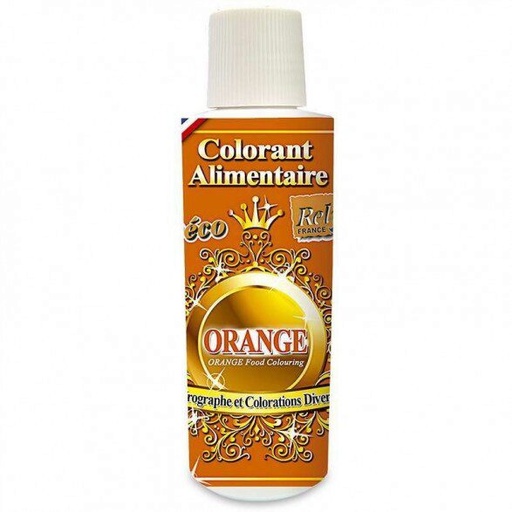 [70409340] VLOEIBAAR EETBAAR KLEURSTOF 125ML ORANJE=FLES