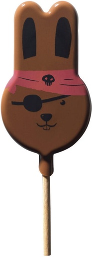 [08057048] PCB Lolly's MC Konijnenkop mr en mrs 4 designs 7,6x4,6 cm sachets 48pces ***s/cd***