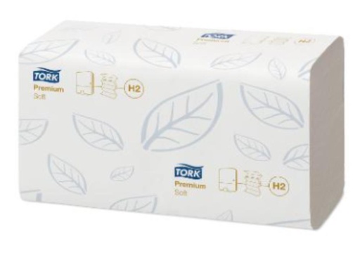 [20030018] TORK PAPIEREN HANDDOEK WIT H22 PLOOIEN 21X110 = STUK