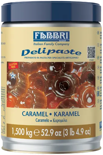 [01020436] FABBRI PATE CARAMEL SEAU 1.5 KILOS ***UNIQUEMENT BARCHON***