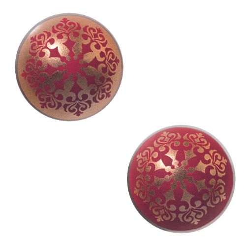 [08056219] 087021 PCB JEU DE BOULES ZC  BAROK Ø 3 CM 2 DESIGNS 88STKS ***OP/ORDER***