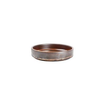 [74500501] F2D ESCURA PLAT CREME BRULEE 13.5XHT3CM BRUN FONCE