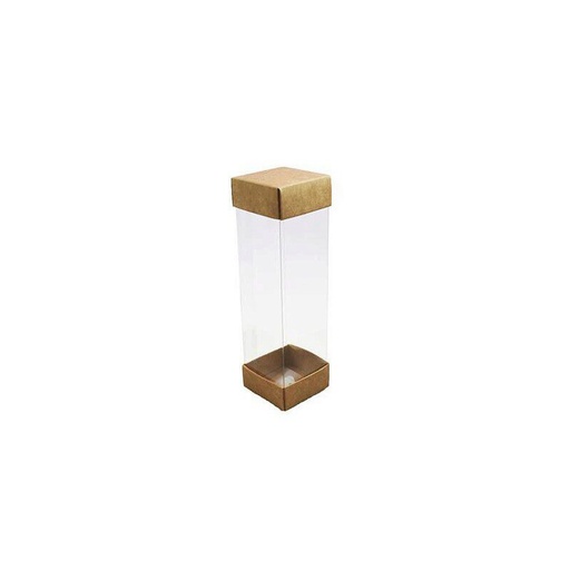 [42405054] ETUI COLONNE AVEC SOCLE KRAFT HT11.5CM BASE 50 X 50MM COLIS DE 10 PCES