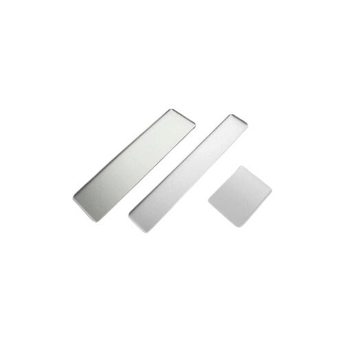 [53302212] ZWART ALU PLAAT 40X10CM RECHT RAND=STUK