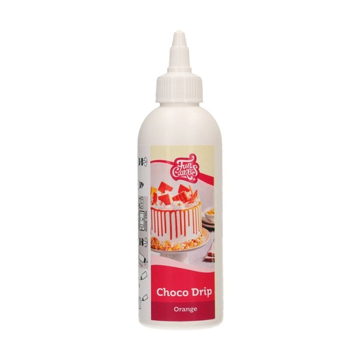 [08053540] FUNCAKES GLACAGE AU CHOCOLAT ORANGE 180GR