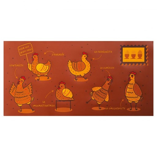 [08057719] 074026 PCB FEUILLES IMPRIMÉES BANDE DE POULETTES POUR CARTES ET SACHETS 30PCES ***S/CD***