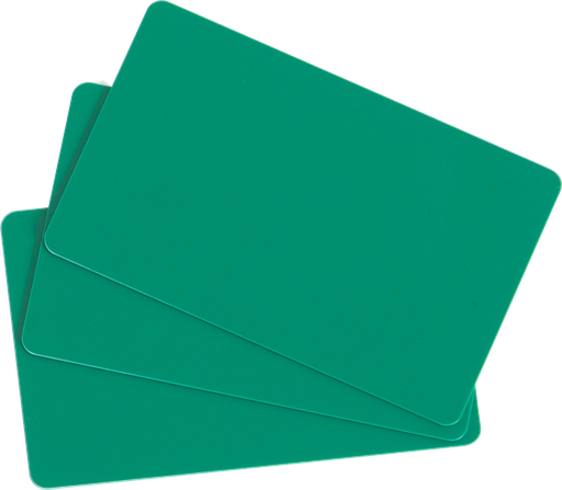 [57665021] EDIKIO CARTES PVC VERTES - 0,76 MM - 86X54MM A CCES/FLEX/DUPLEX  PAQUET DE 100 PCES