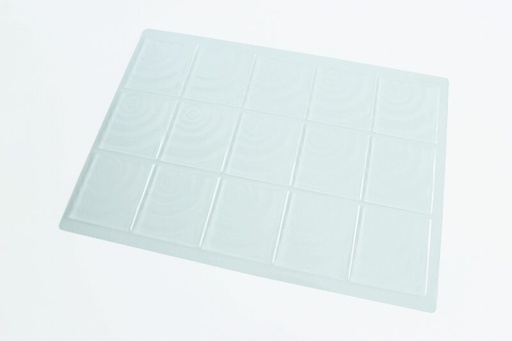 [08056374] 036128 PCB BLISTERS EMBOUTS RECTANGLES ONDES 8,5X7,5 CM 4PCES ***S/CD***