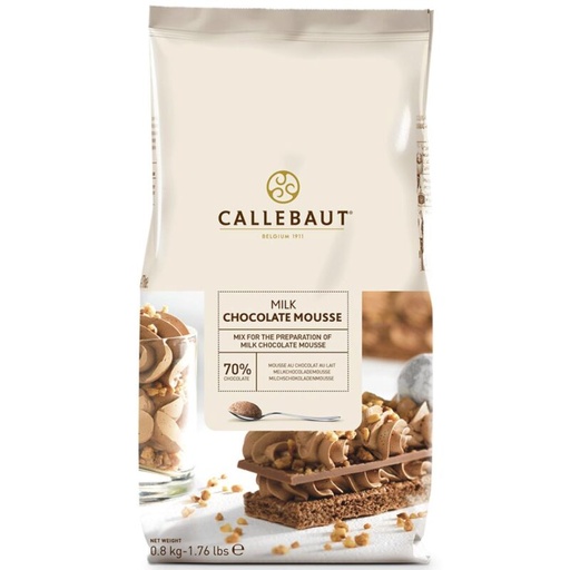 [03070161] CALLEBAUT CHM-MO-M-X27 MIX VOOR MELKMOUSSE  MELK 10 ZAKKEN X 0,8KG = ZAK