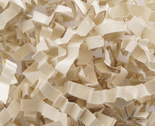 [60700054] CREAM PLEATED CURLS 1.250KG