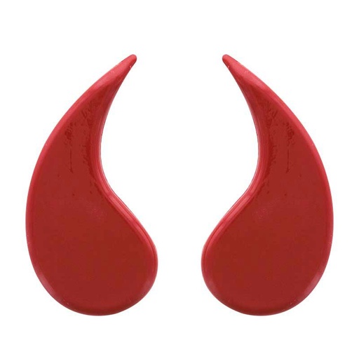 [08031909] 2024295 RODE DUIVELSHOORNS 60 PAREN 4,8 x 2,4 CM OP BESTELLING