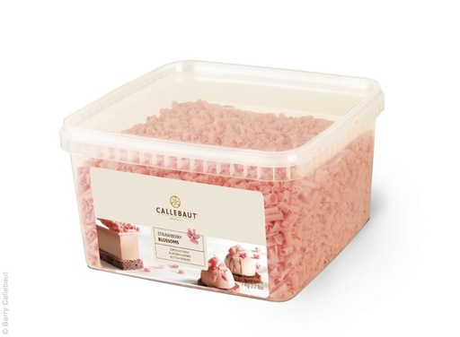 [08100017] CALLEBAUT CHF-BS-9STR-E0-07B (EX MONA LISA CHF-BS-22271E0-07B) BLOSSOMS COPEAUX FRAISE 1 KG