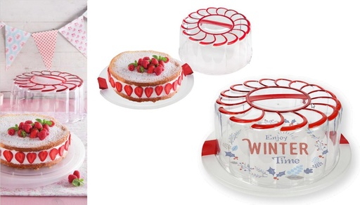 [41802312] BOÎTE DE TRANSPORT POLYPROPYLENE POUR GATEAU SPECIALE DELICE 39 X 34,5 X 15,5CM