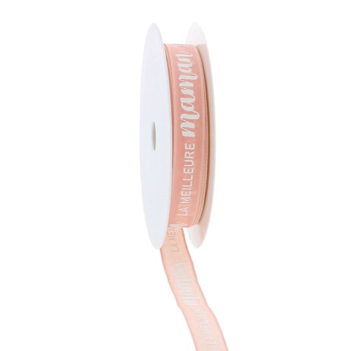 [61700528] RUBAN LAITONNÉ PUFF "ROSIE" LA MEILLEURE MAMAN  15MMX20M