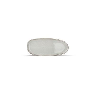 [74500478] F2D GREY CERES ASSIETTE OVALISEE 34X14.5XHT2CM - 604653