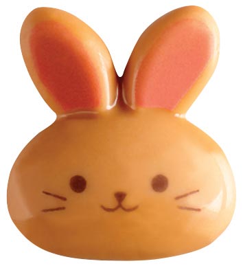 [08056536] PCB Rabbit Heads WCK 3x2.7 cm 77pces ***s/cd***