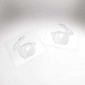 [08057805] 074112 PCB MOLDS SMALL RABBITS FOR 10 SUBJECTS 8X8 CM H.5 CM 20PCES ***S/CD***