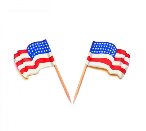 [53522264] SIER PIQUE USA VLAG 144PCES FOST+ INBEGREPEN