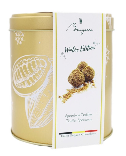 [11040224] BRUYERRE METALEN DOOS WINTER TRUFFEL SPECULOOS 250GR 6X250GR