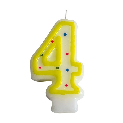 [08080211] 1023810 BOUGIES CHIFFRE NR 4 ***S/CDE***