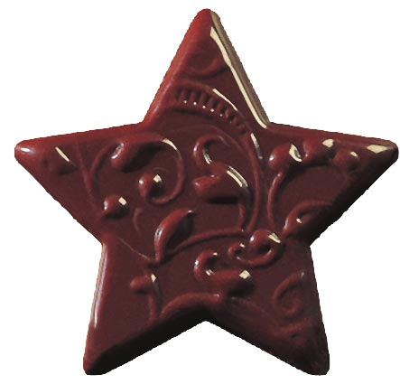 [08056059] 003688 PCB STARS CN ARABESQUES 2 DESIGNS 3.45X3.6 CM 120PCS ***S/CD***