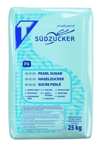 [03010260] SUIKER PERLE P4 TIENEN 25KG = ZAK