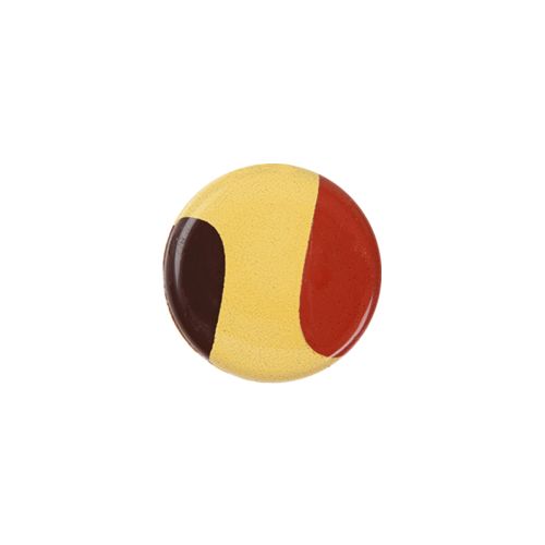 [08031902] 2024580 PLAQUETTE RONDE DRAPEAU BELGE DIAM 25MM 105 PCES *** S/CDE***