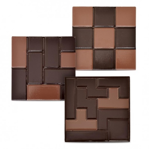 [70409091] THERMOFORMED MOULD FOR 6 BRICK LOG ENDS 80 X 80MM