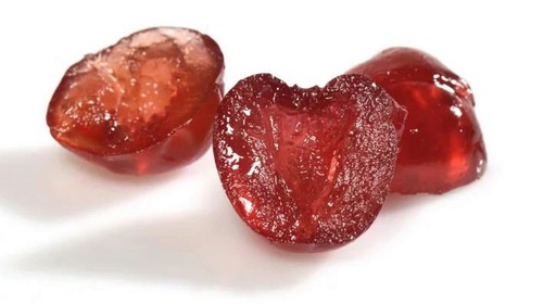 [01050037] DEMI BIGARREAUX CONFITS ROUGES  1KG