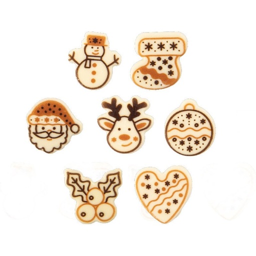 [08054461] 2015726 ASSORTED CHRISTMAS CHOCOLATE BLISTER Ø 35MM 140 PIECES