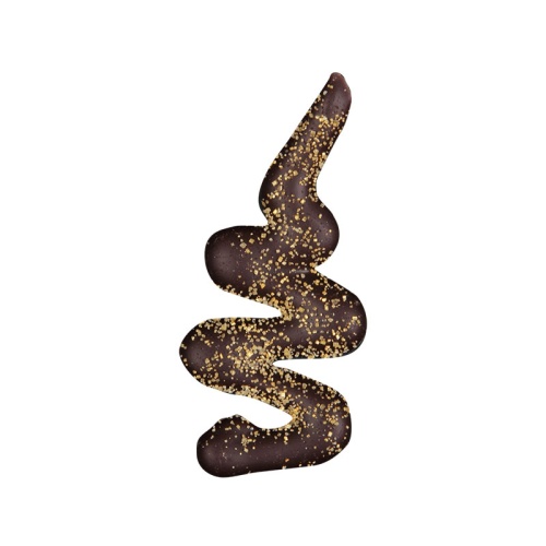 [08039892] *FF*1013176 PLAQUETTE SPIRALE ETINCELLE CHOCOLAT NOIR70X25MM 70PCES ***S/CDE***