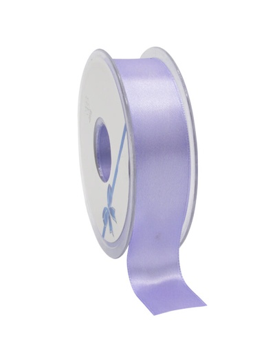 [70410062] RUBAN DOUBLE FACE SATIN MAUVE PARME 25MM X 25M